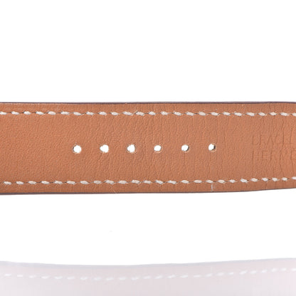 Hermes Stainless Steel Barenia 38mm Arceau Quartz Watch Fauve 9 of 13