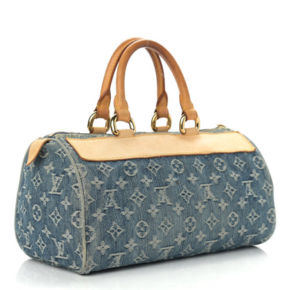 Louis Vuitton Monogram Denim Neo Speedy Blue 3 of 14