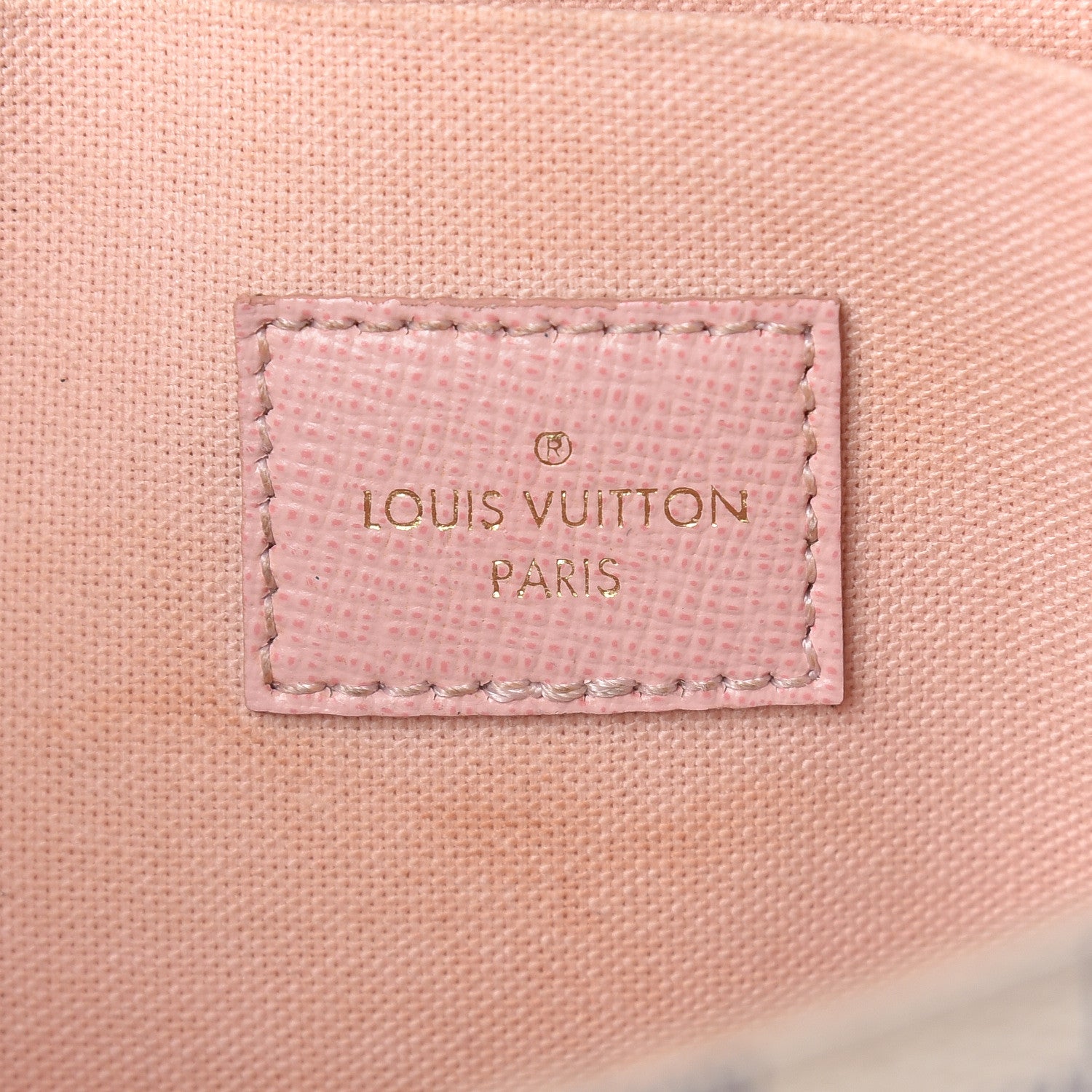 Louis Vuitton Damier Azur Pochette Felicie Chain Wallet Rose Ballerine 6 of 11