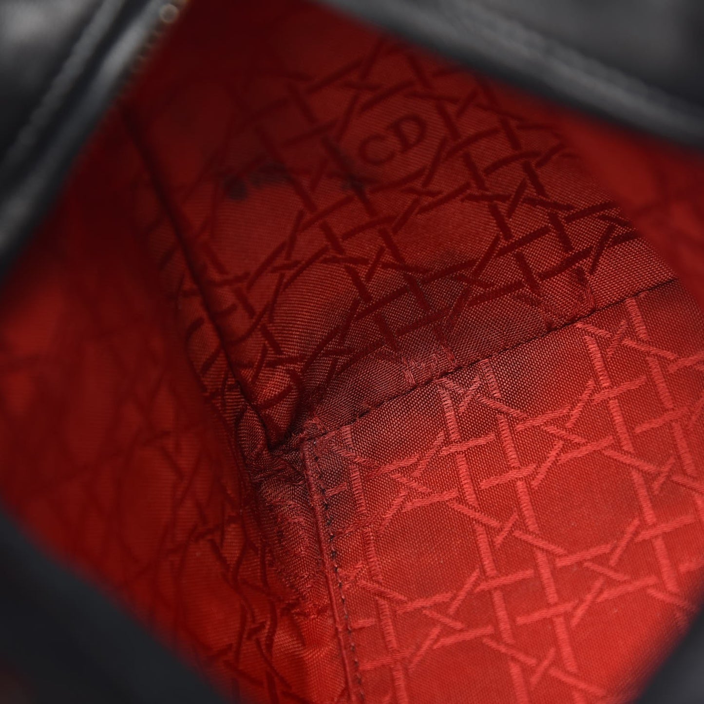 Lambskin Cannage Medium Lady Dior Black