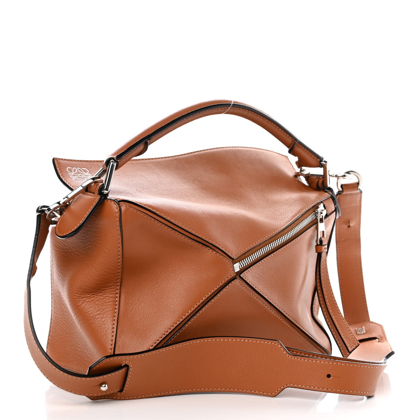 Calfskin Small Puzzle Bag Tan