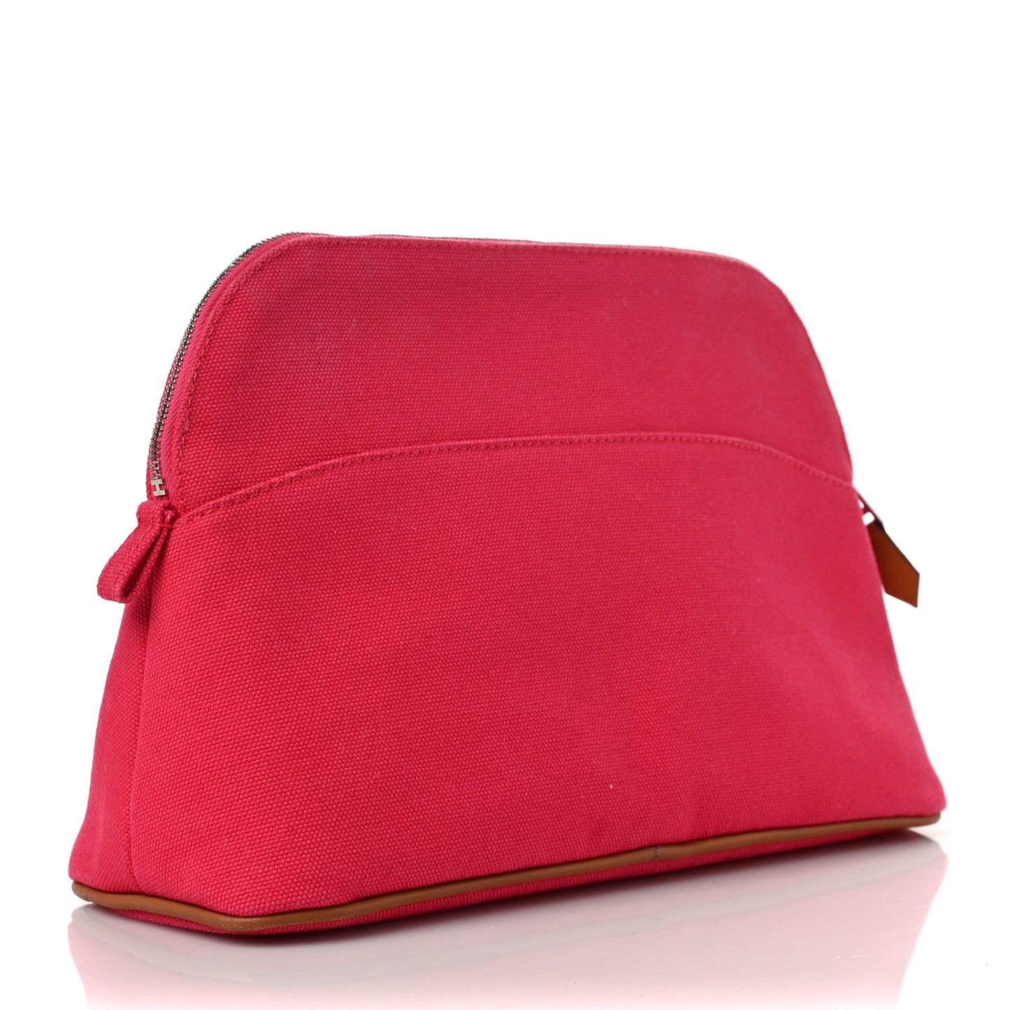 Cotton Canvas Bolide Travel Cosmetic Pouch Hibiscus