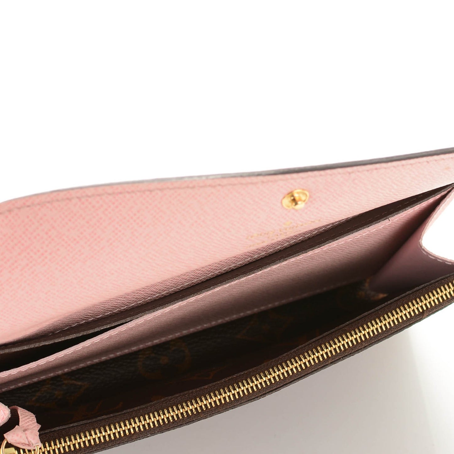 Monogram Emilie Wallet Rose Ballerine