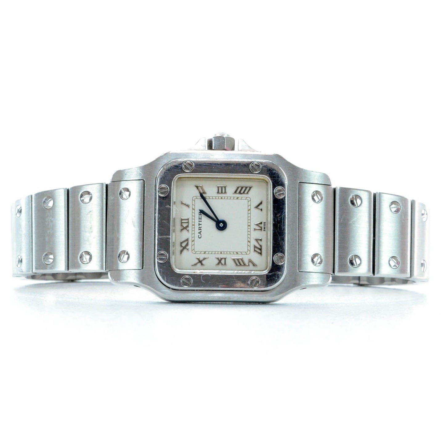 Stainless Steel 24mm Santos de Cartier Galbee Quartz Watch