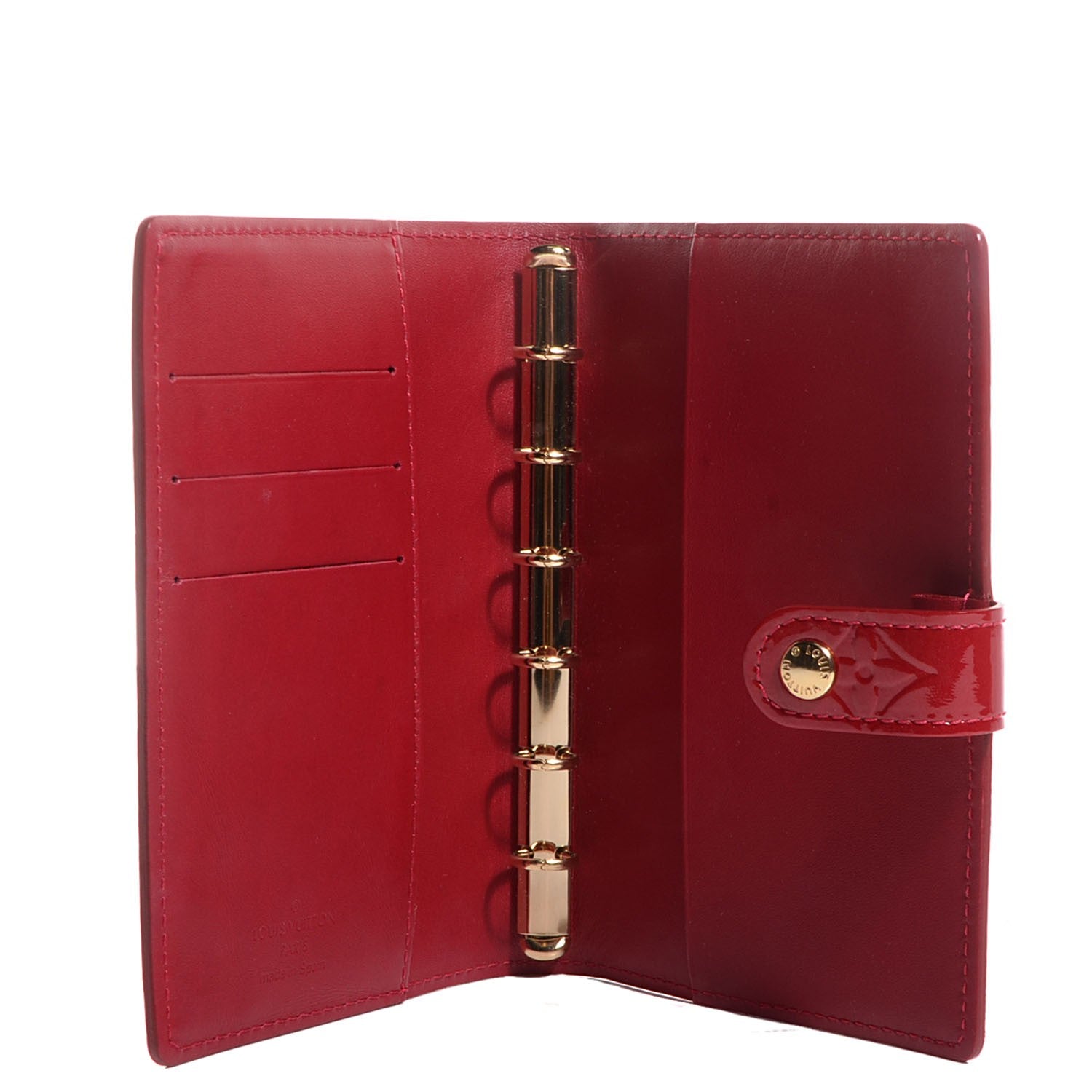 Louis Vuitton Vernis Small Ring Agenda Cover Pomme D'Amour 5 of 8