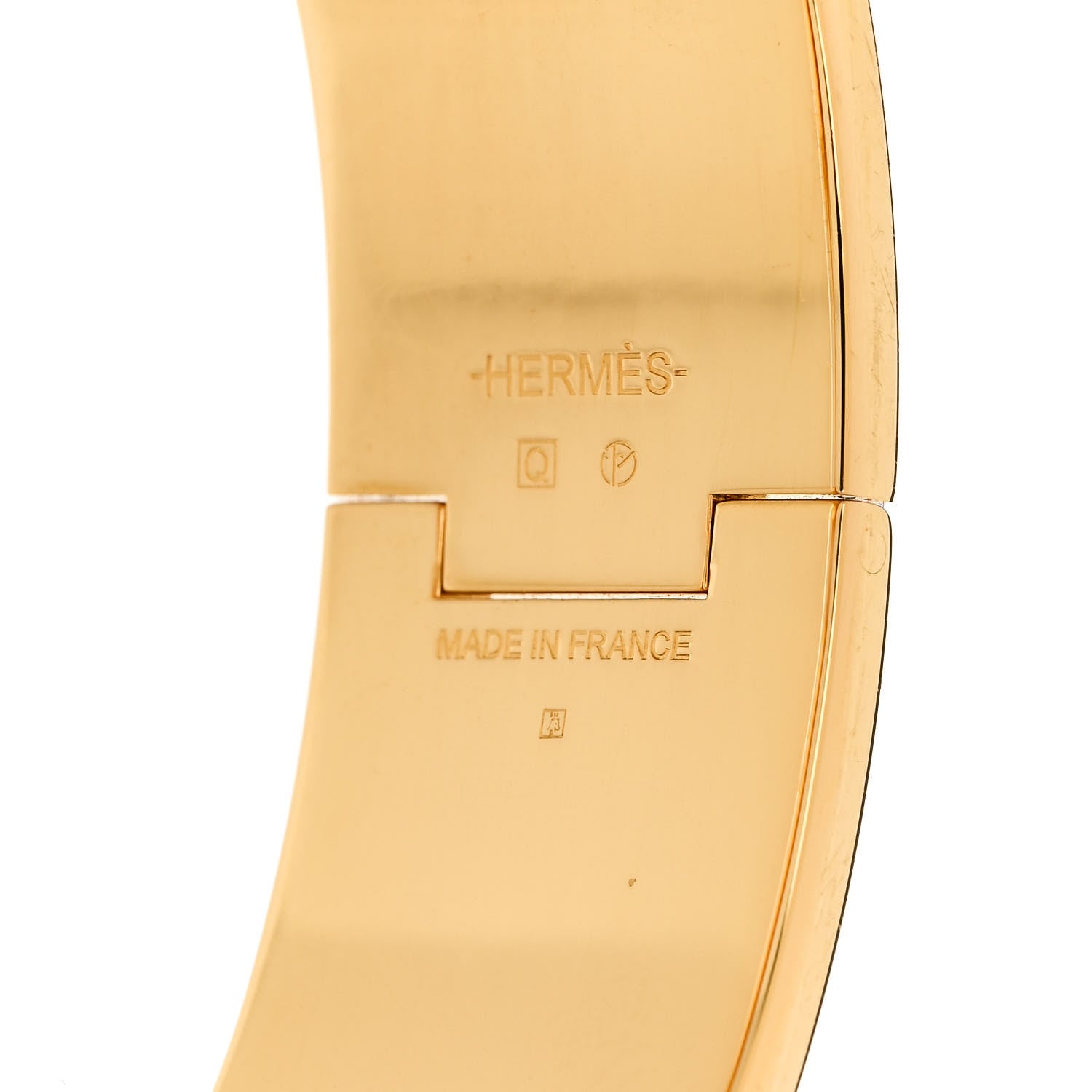 Hermes Enamel Wide Clic Clac H Bracelet GM Rose Dragee 4 of 4