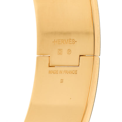 Hermes Enamel Wide Clic Clac H Bracelet GM Rose Dragee 4 of 4