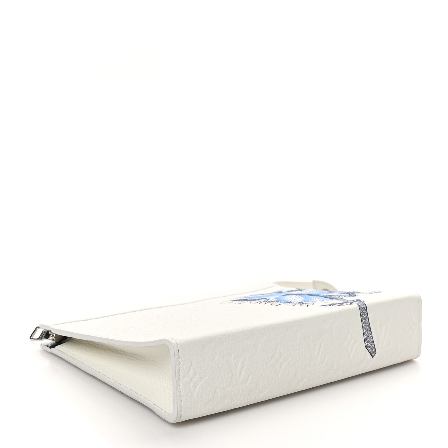 Louis Vuitton LV X YK Taurillon Monogram Psychedelic Flower Pochette Voyage MM White 4 of 9