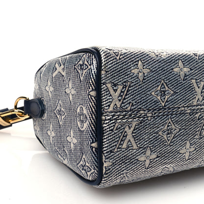 Louis Vuitton Monoglam Speedy Bandouliere 20 Blue 8 of 10