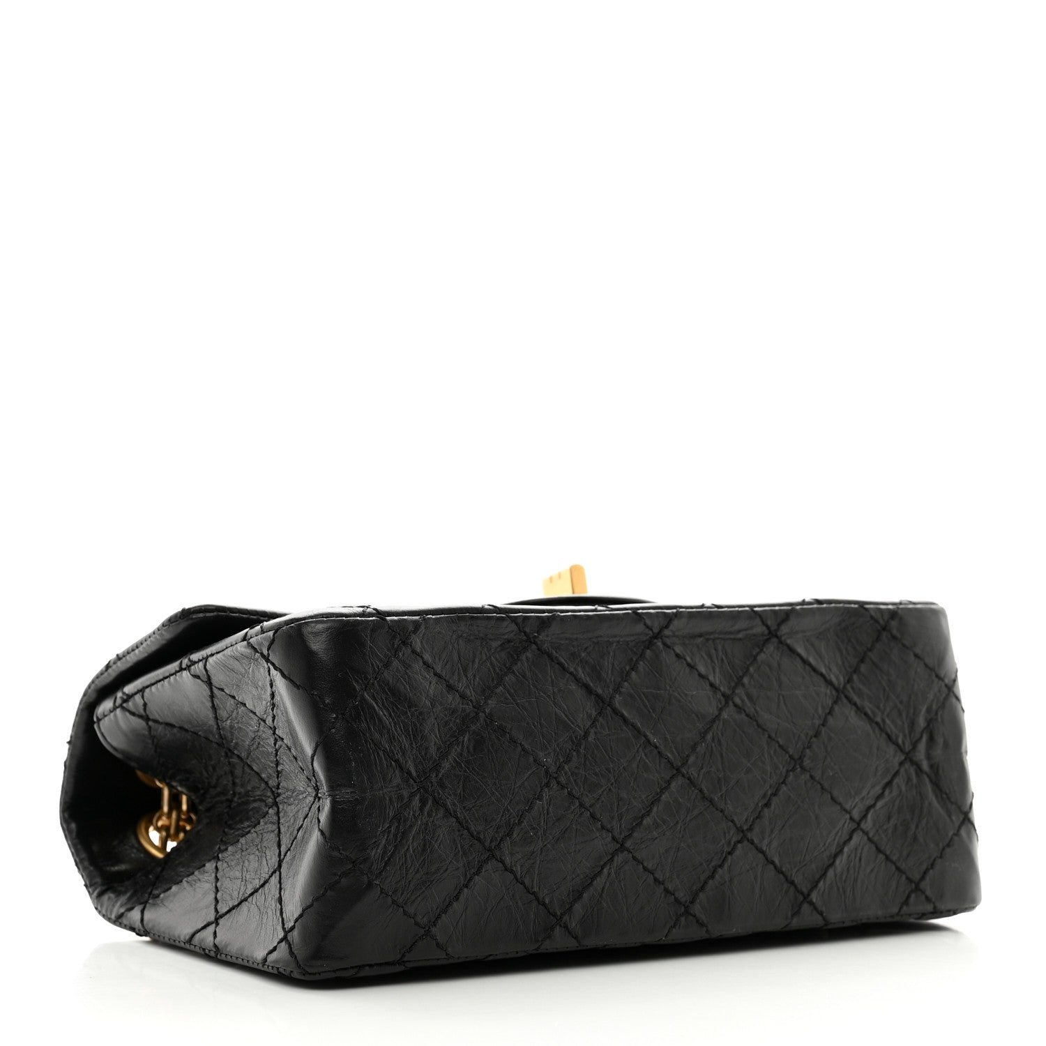 Chanel Aged Calfskin Quilted 2.55 Reissue Mini Flap Black 4 of 11