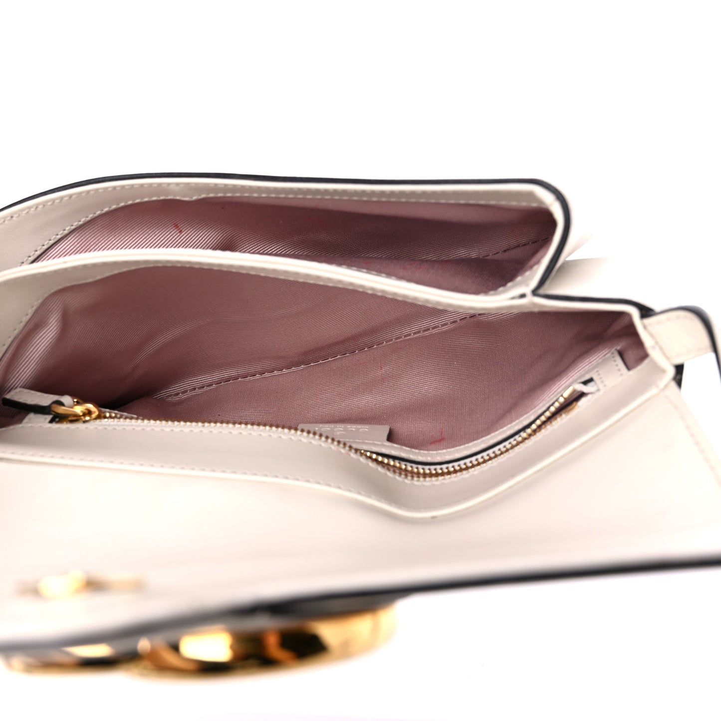 Calfskin Small Arli Flap Shoulder Bag Mystic White