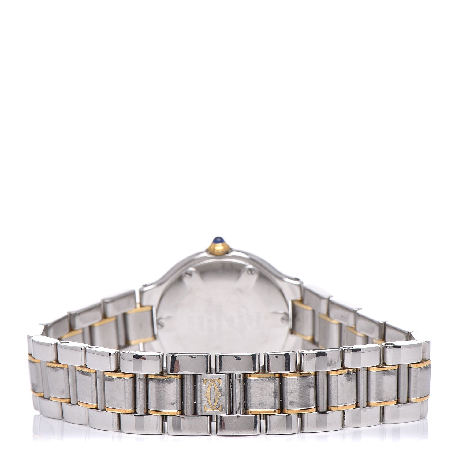 Cartier Stainless Steel 18K Yellow Gold 28mm Must De 21 Quartz Watch 7 of 17