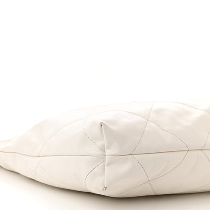 Chanel Shiny Calfskin Quilted Chanel 22 White 10 of 15