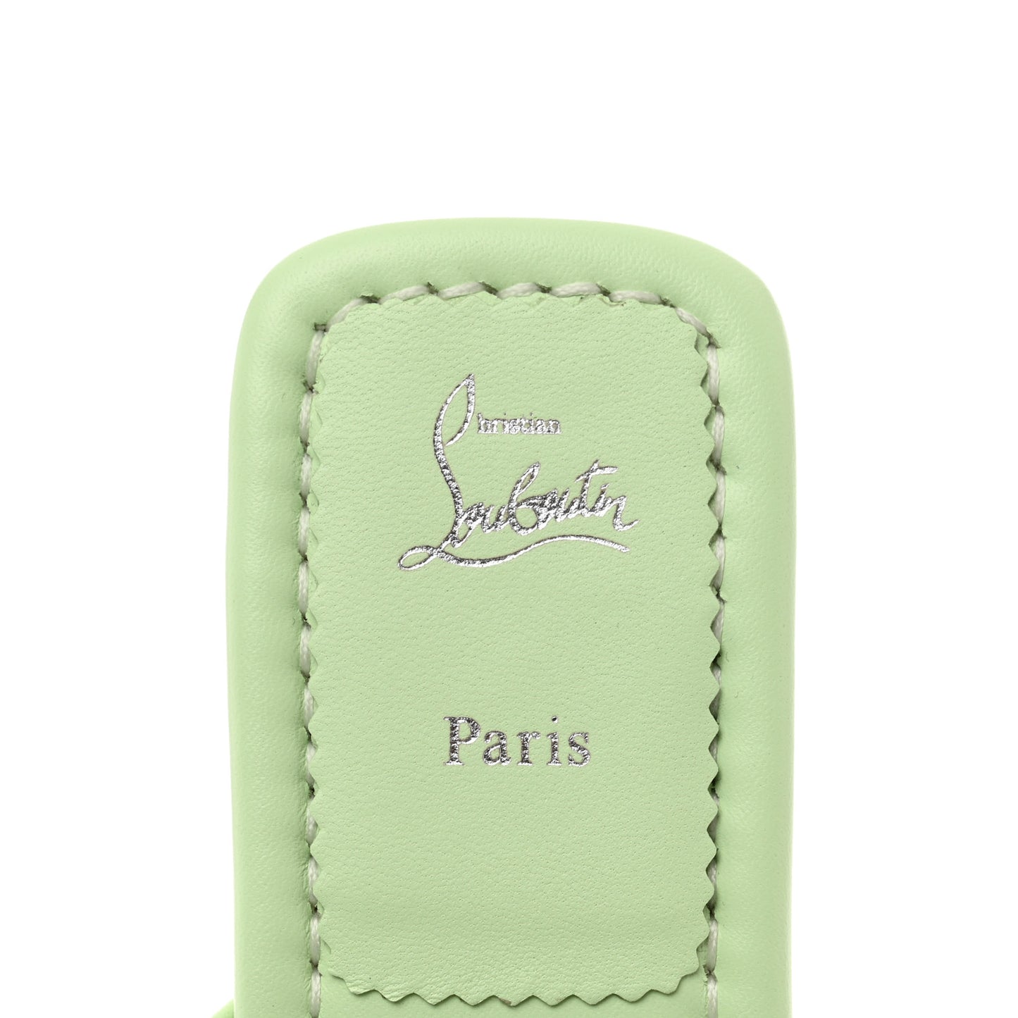 Calfskin Miss Spika Club Sandals 38.5 Studio Green