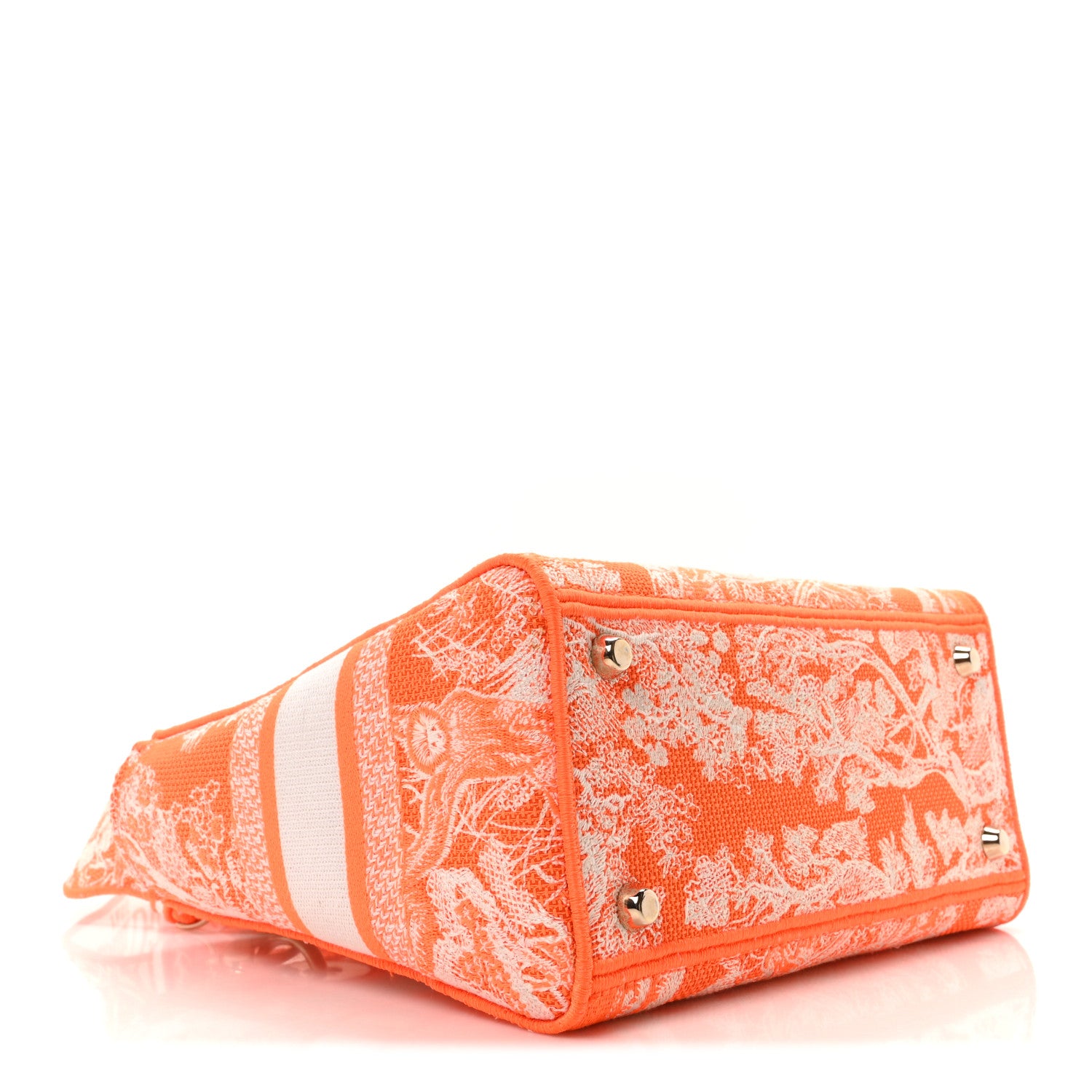 Christian Dior Canvas Toile De Jouy Reverse Embroidered Medium