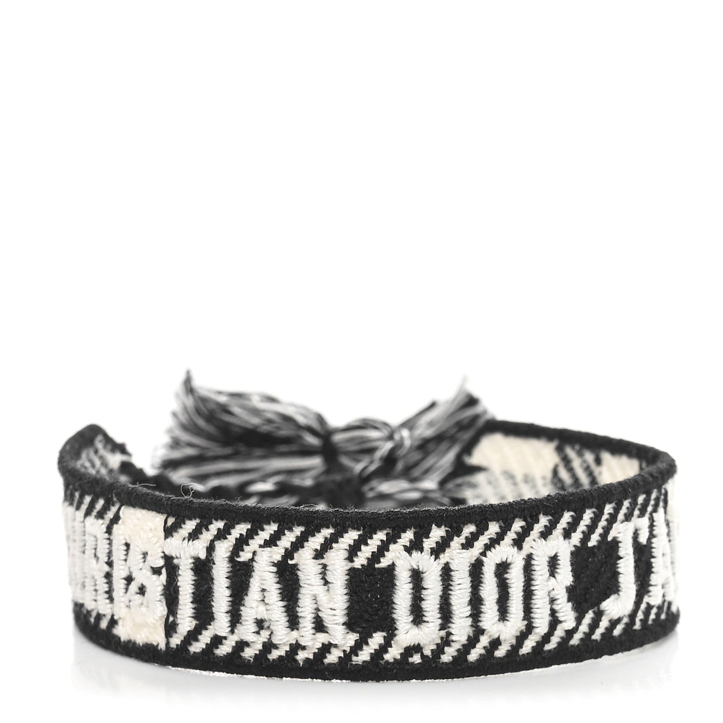Woven Cotton J'Adior Friendship Bracelet Black