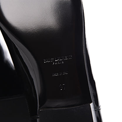 Saint Laurent Vitello Vernice Ankle Boots 37 Black 6 of 8