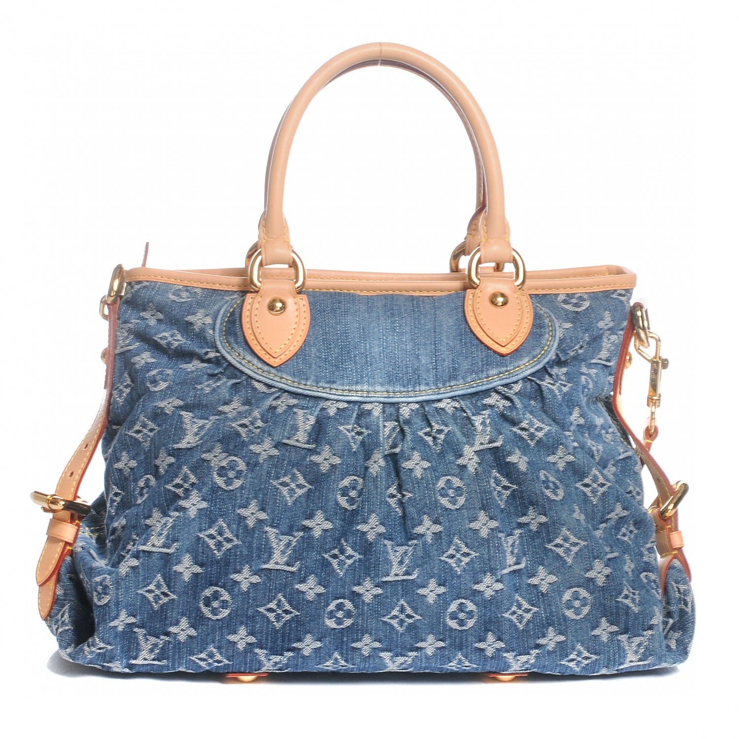 Louis Vuitton Denim Neo Cabby MM Blue 1 of 8