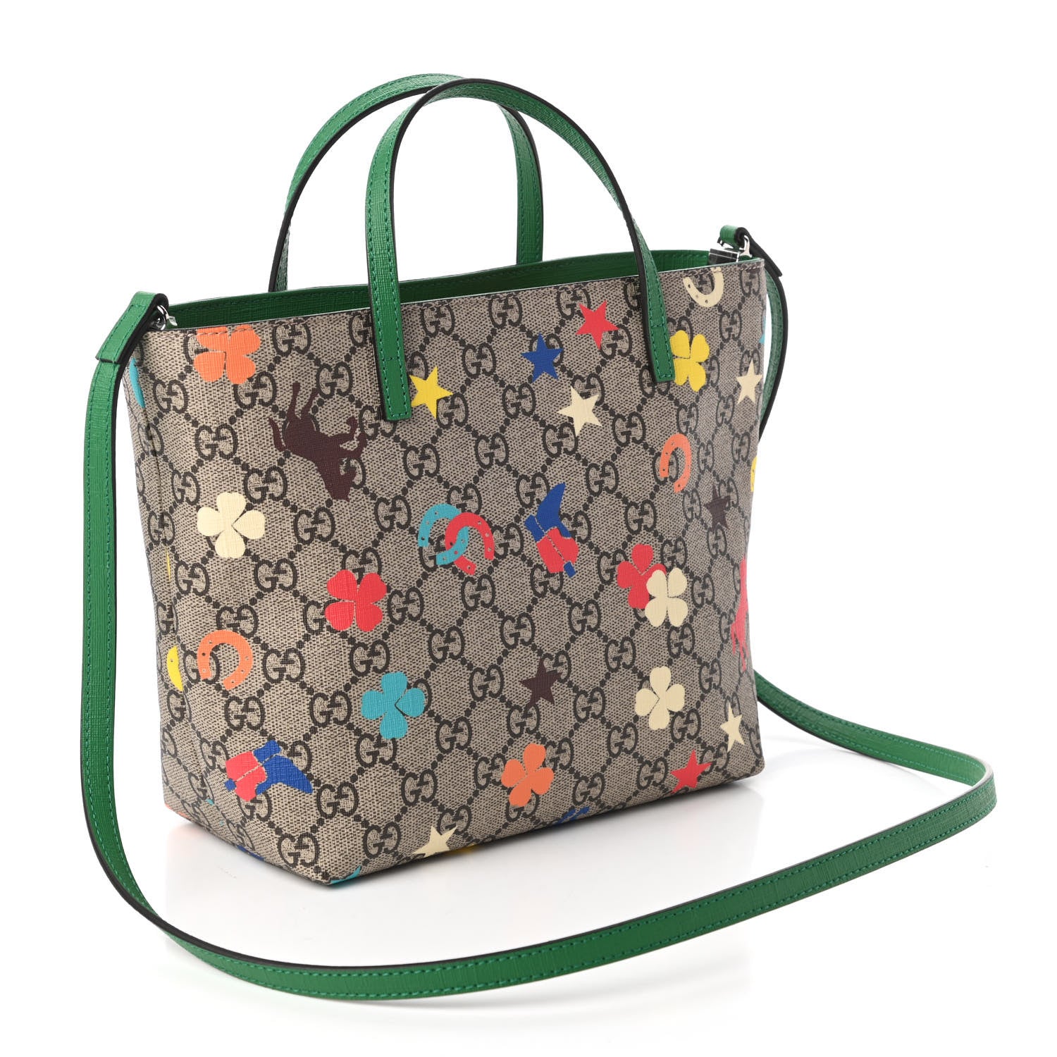 Gucci GG Supreme Monogram Kids Ranch Tote Beige 3 of 11