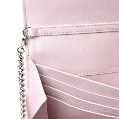 Christian Dior Grained Calfskin Diorama Croisiere Chain Wallet Pink 15 of 15