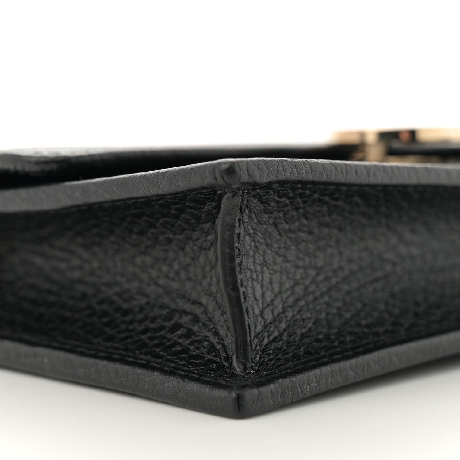 Gucci Dollar Calfskin Interlocking G Chain Wallet Black 9 of 11