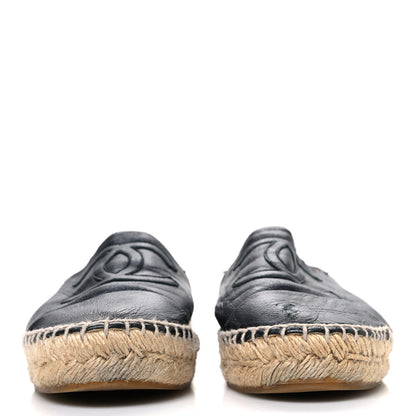 Chanel Lambskin CC Espadrilles 36 Black 3 of 11