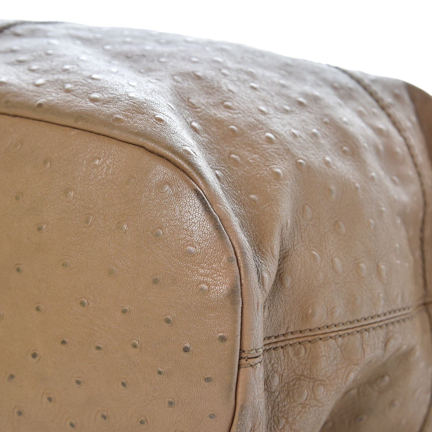 Givenchy Calfskin Ostrich Embossed Medium Nightingale Brown 12 of 18