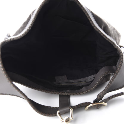 Gucci Calfskin Suede Large New Jackie Web Shoulder Bag Grey 5 of 10