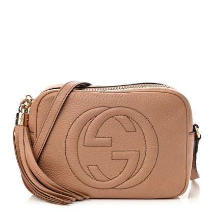 Gucci Pebbled Calfskin Small Soho Disco Bag Camelia 1 of 9