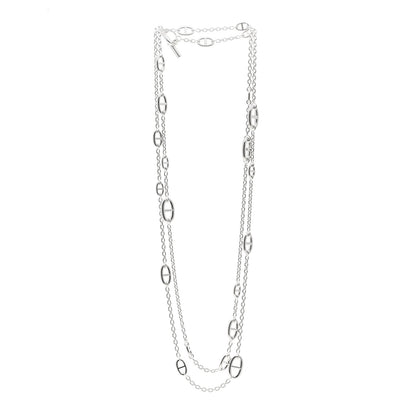 Hermes Sterling Silver Farandole Necklace 160 3 of 5