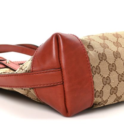 Gucci Monogram Small Craft Tote Red 10 of 11