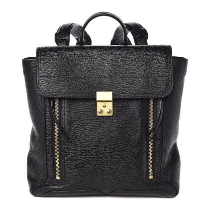 3.1 Phillip Lim 3.1 Textured Calfskin Pashli Backpack Black 1 of 19