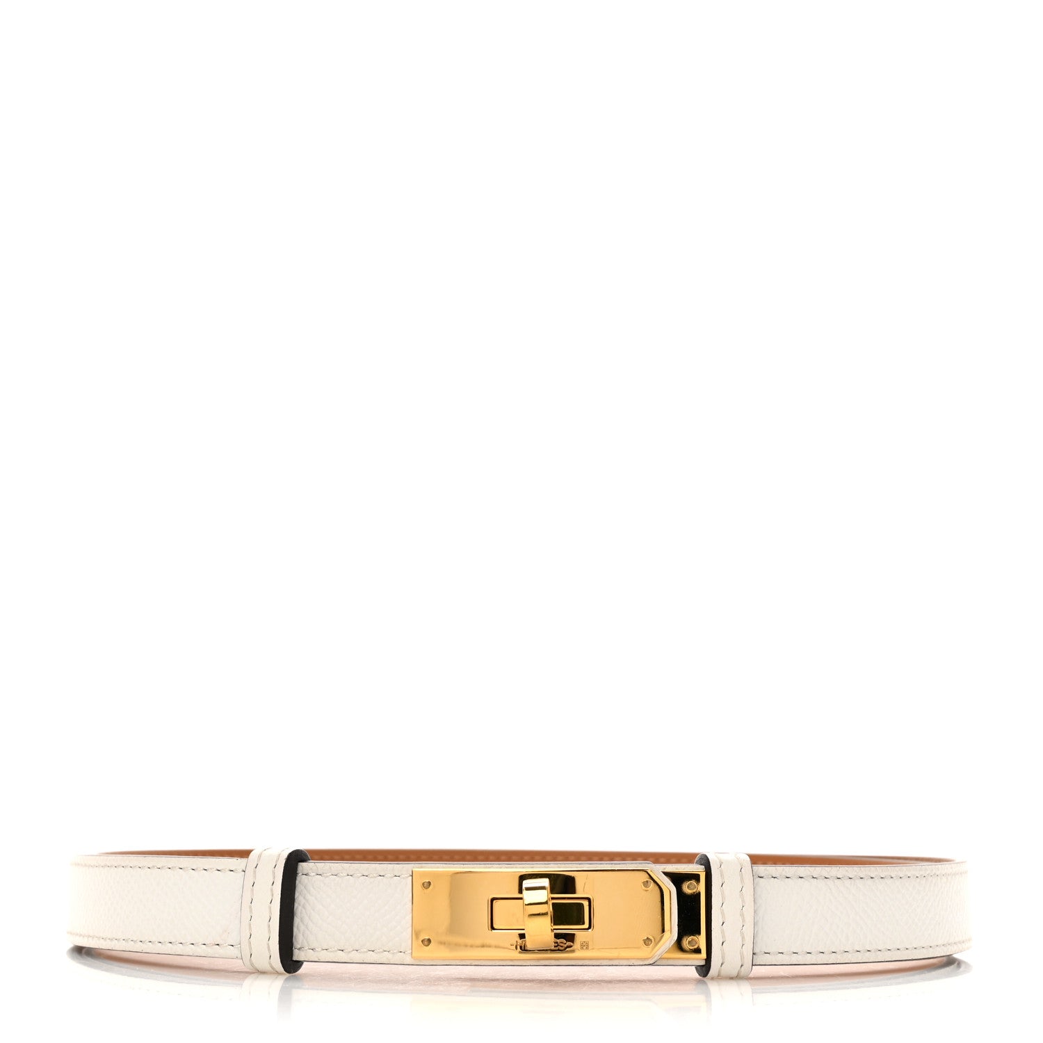 Hermes Epsom Kelly Belt White 1 of 3