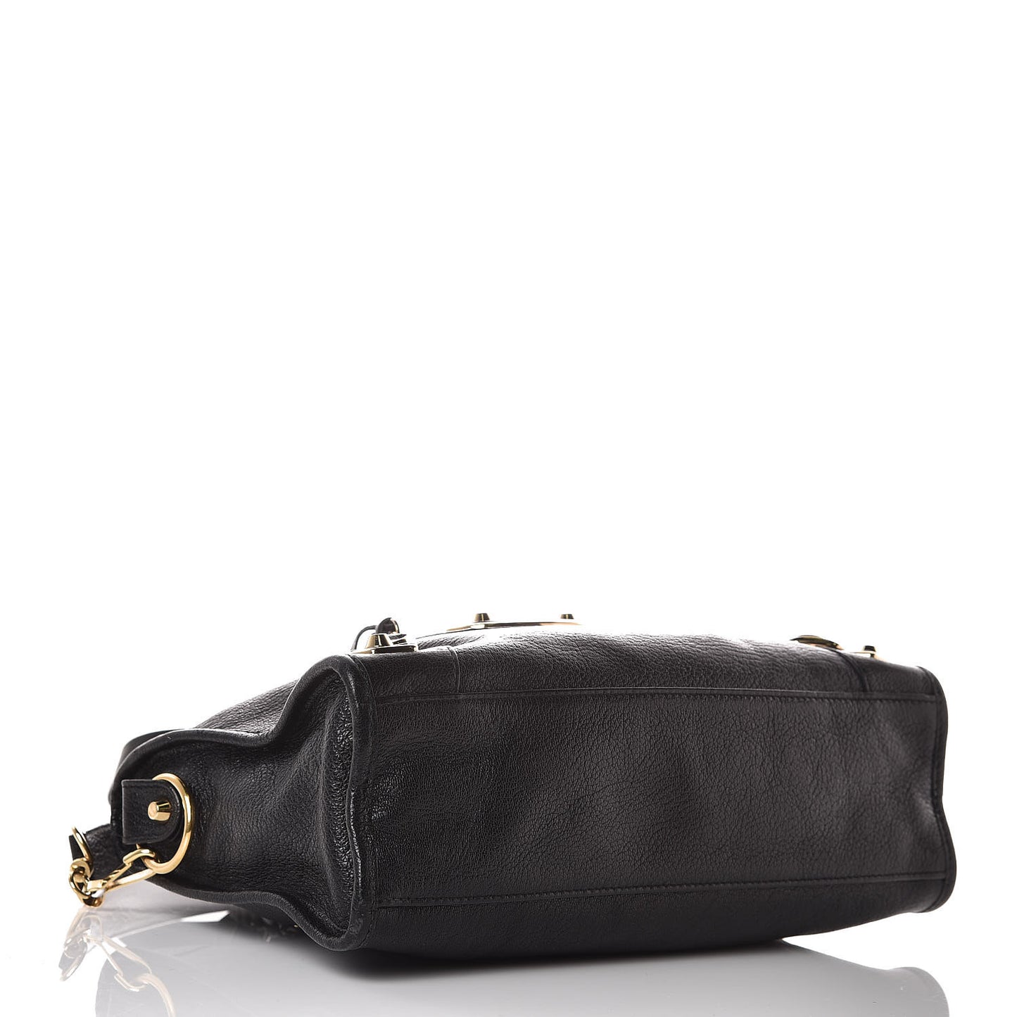 Chevre Gold Metallic Edge Hardware S City Black