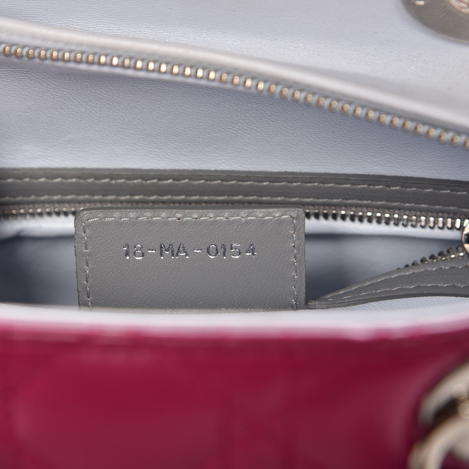 Christian Dior Lambskin Cannage Large Tri-Color Lady Dior Toxic Purple Grey Light Blue 8 of 8