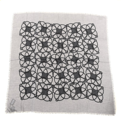 Gucci Modal Wool Hildash Square Shawl Zinc Medium Grey 1 of 3