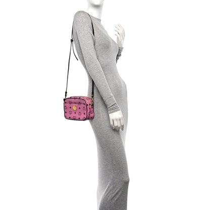 MCM Visetos Mini Camera Crossbody Bag Pink 3 of 13