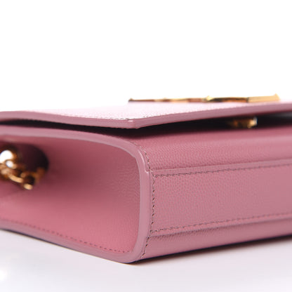 Saint Laurent Grain De Poudre Small Classic Monogram Kate Satchel Old Rose 7 of 9