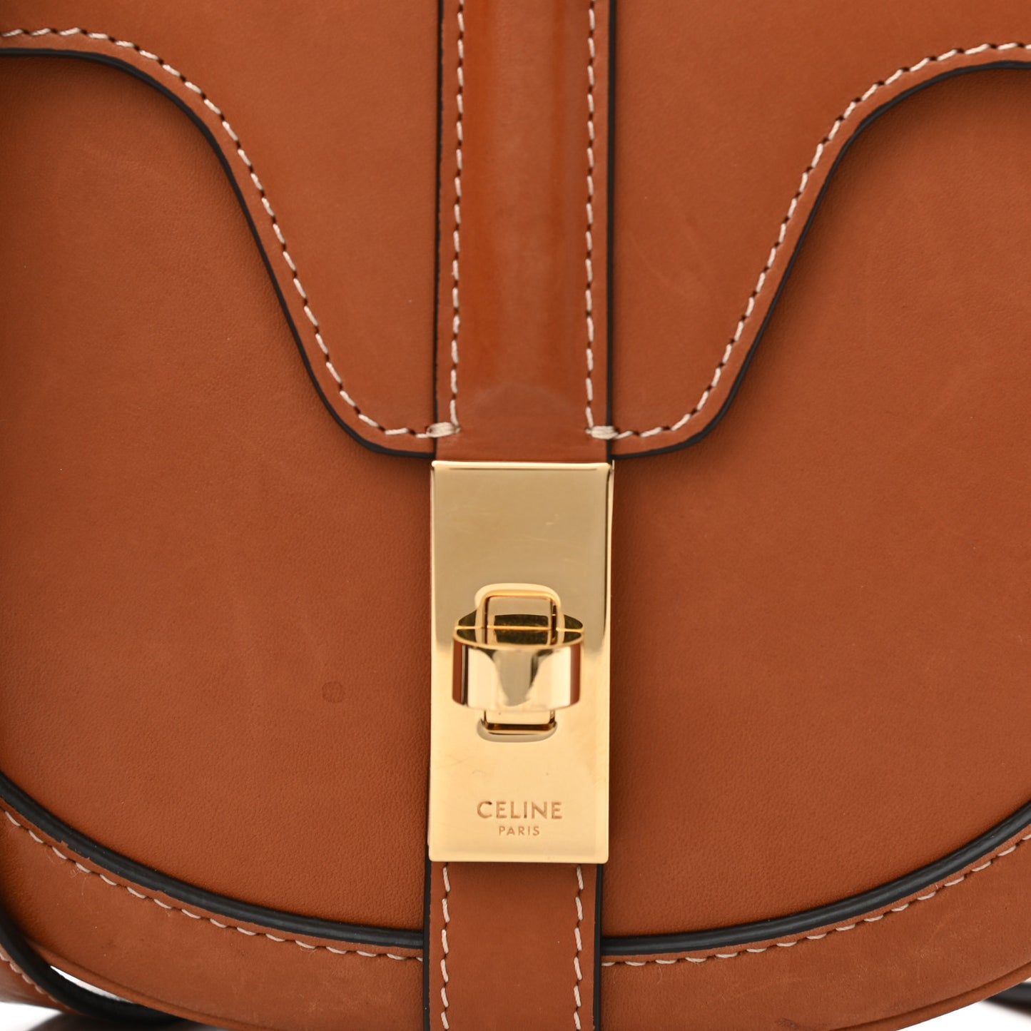 Natural Calfskin Besace Small 16 Tan