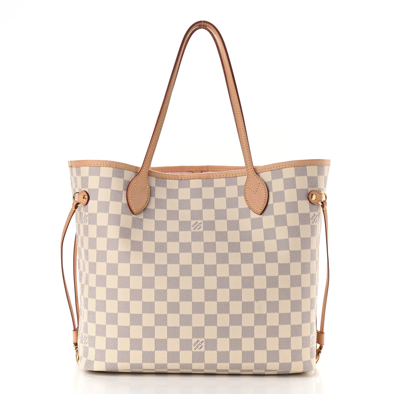 Louis Vuitton Damier Azur Neo Neverfull MM Rose Ballerine 3 of 15