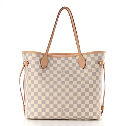 Louis Vuitton Damier Azur Neo Neverfull MM Rose Ballerine 3 of 15