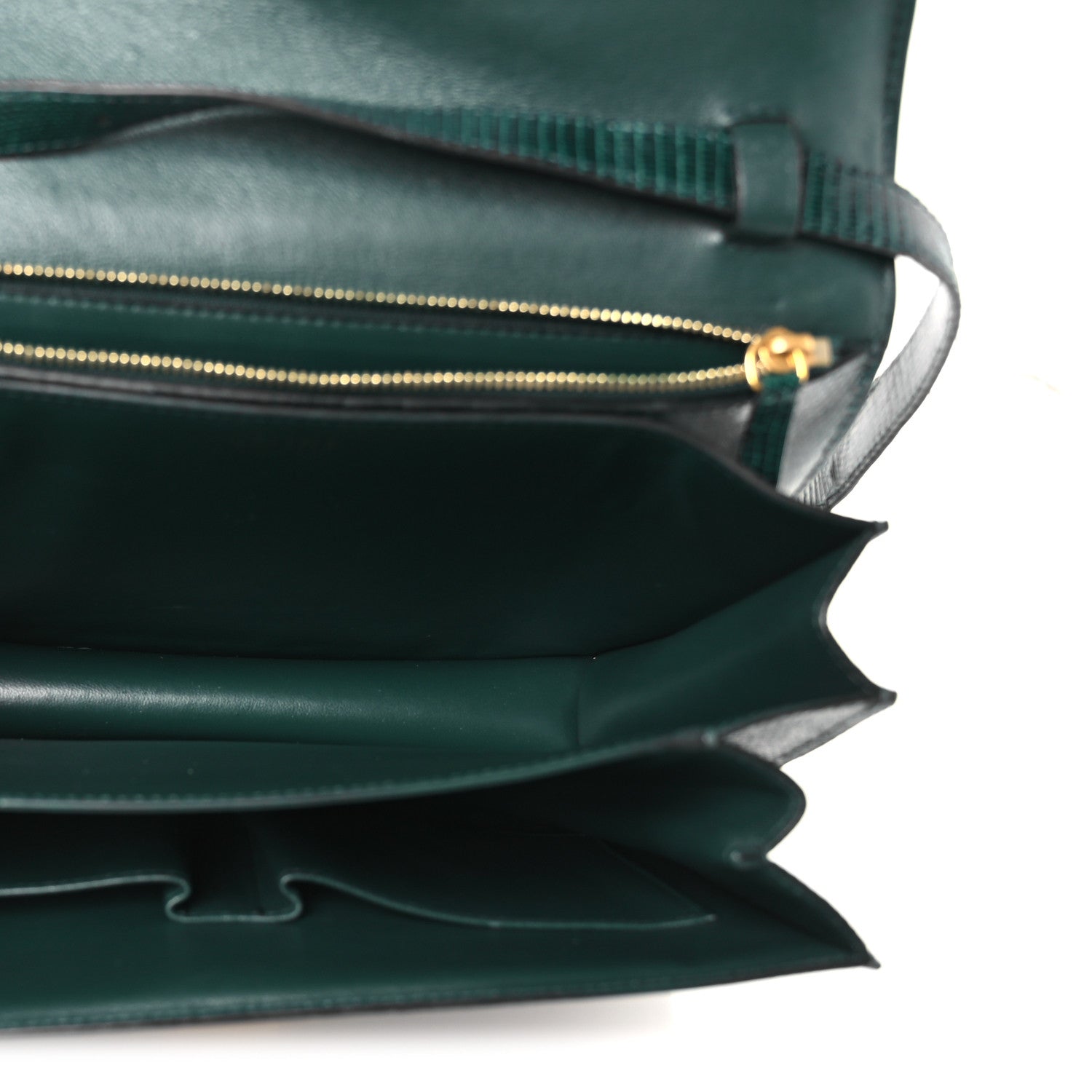 Celine Lizard Medium Classic Box Flap Bag Dark Green 1842684