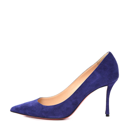 Christian Louboutin Veau Velours Decoltish 85 Pumps 37 Encre 1 of 10