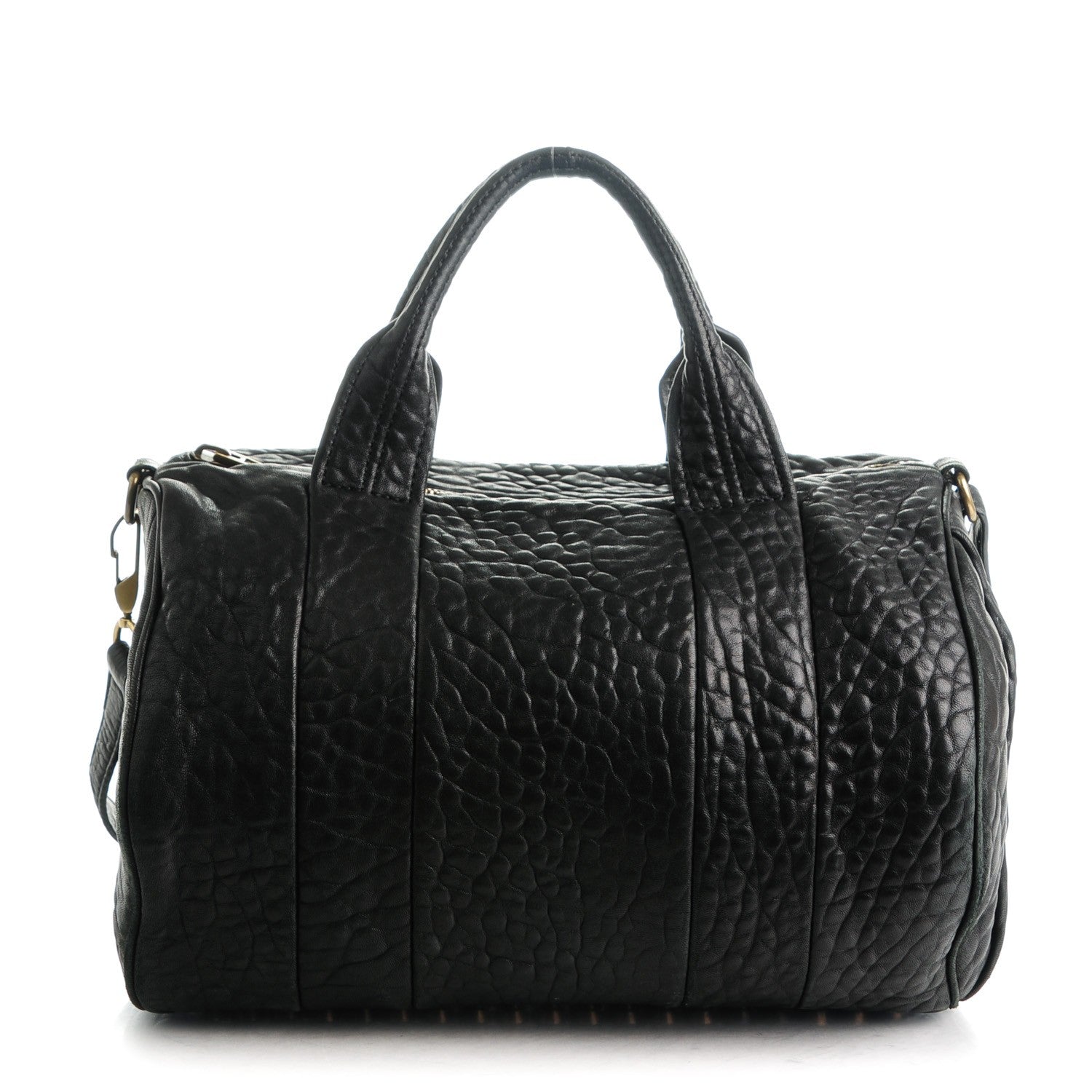 Alexander Wang Pebbled Lambskin Rocco Black Antique Brass Hardware 1 of 8