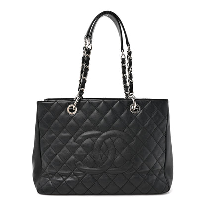 Chanel Caviar Quilted Grand Shopping Tote GST Black 1 of 10