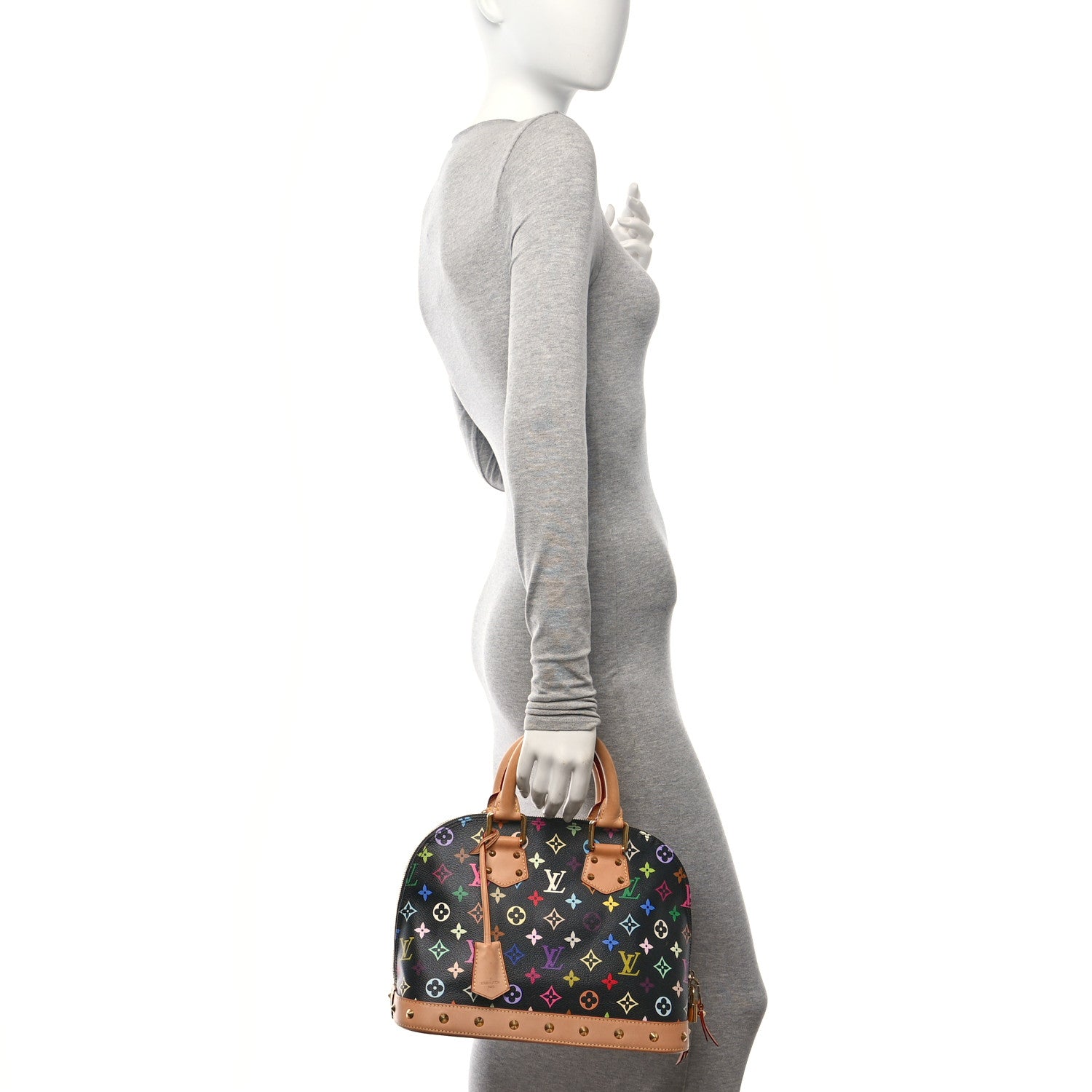 Louis Vuitton Monogram Multicolor Alma PM Black 2 of 10