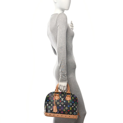 Louis Vuitton Monogram Multicolor Alma PM Black 2 of 10