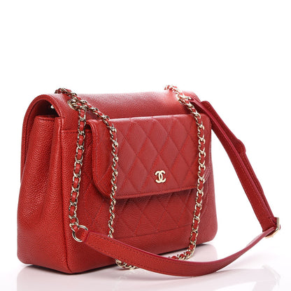 Chanel Caviar Quilted Small Flap Red 3 of 10