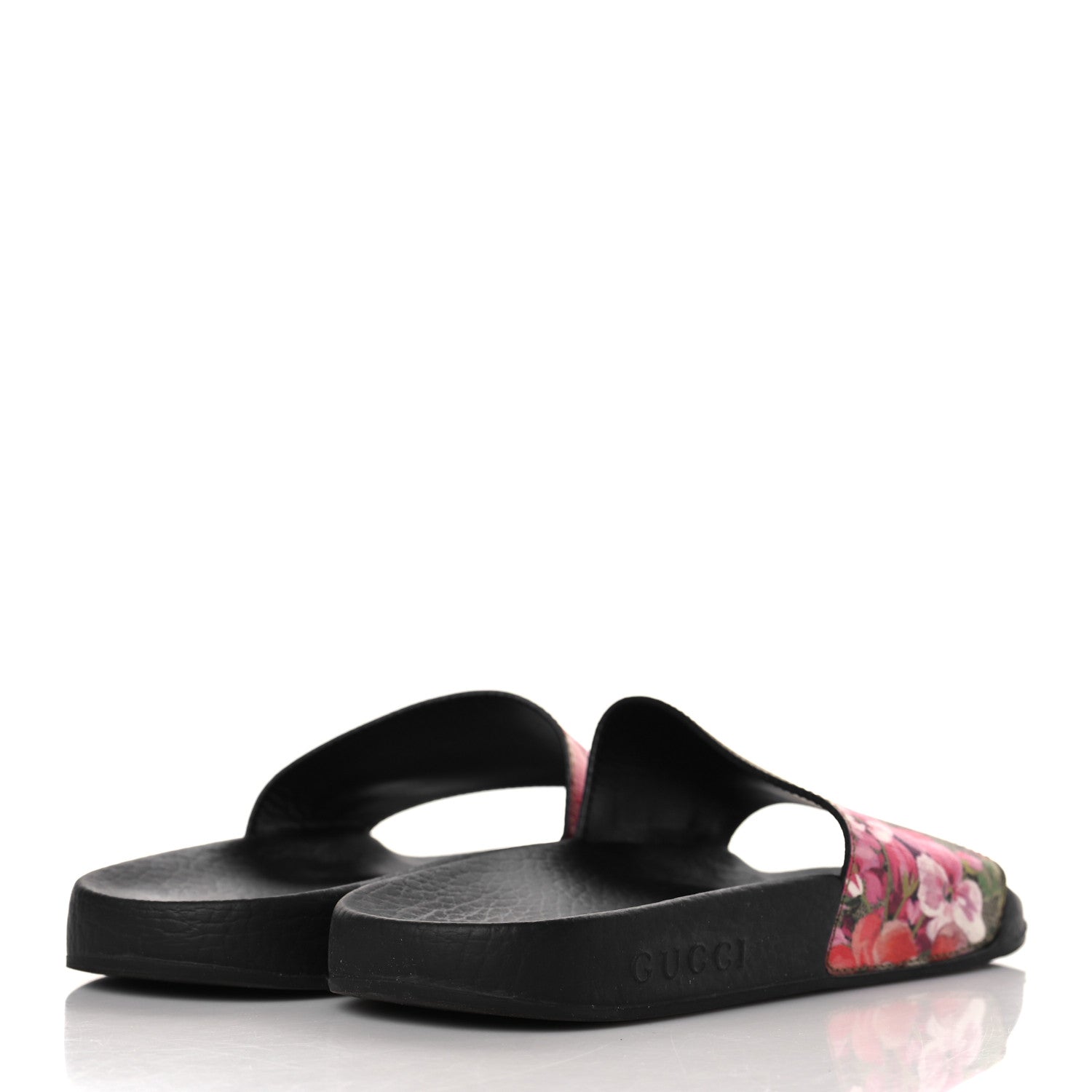 Gucci GG Supreme Monogram Blooms Slide Sandals 37 Multicolor 4 of 6
