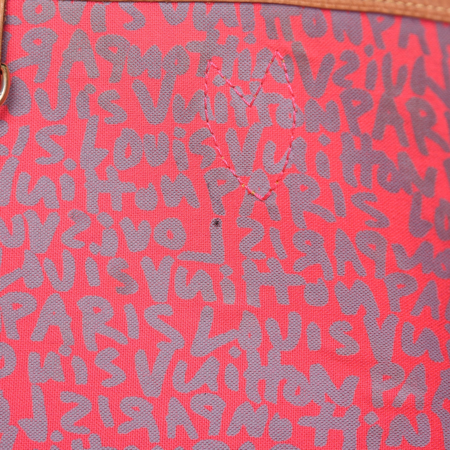 Louis Vuitton Monogram Graffiti Neverfull GM Fuchsia 19 of 22